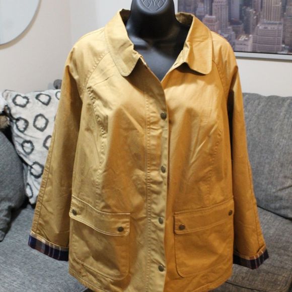 Demin & Co Mustard Jacket w/ Flannel Lining. - Picture 1 of 13